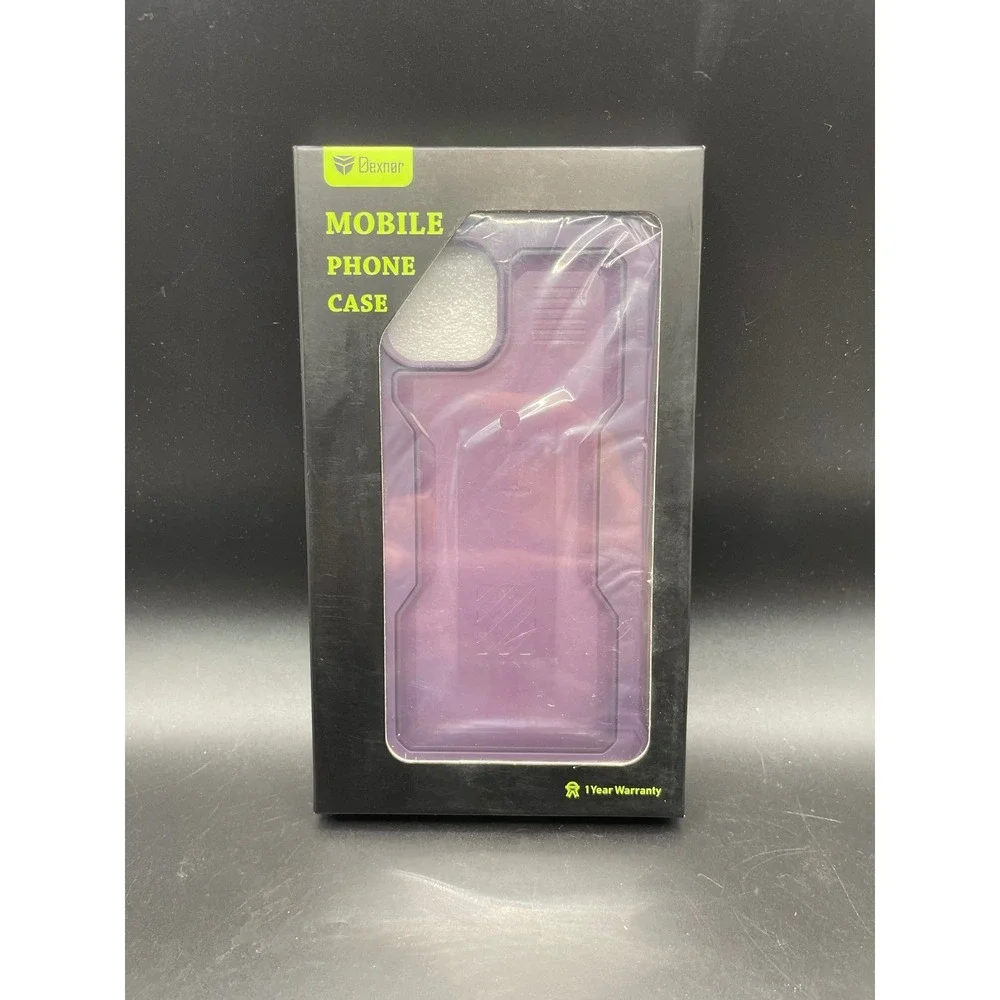 Dexnor iPhone 13 Case 6.1 Inch Purple Rugged Protective Cover B0B1WMLNB5 NEW